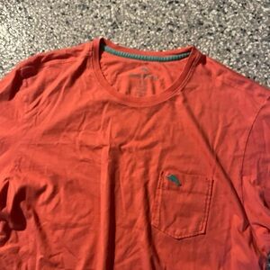 Men's Red Crew Neck Shirt
